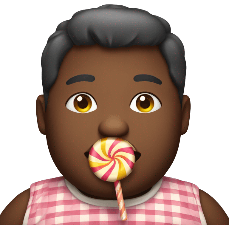 a fat person eating candy  emoji