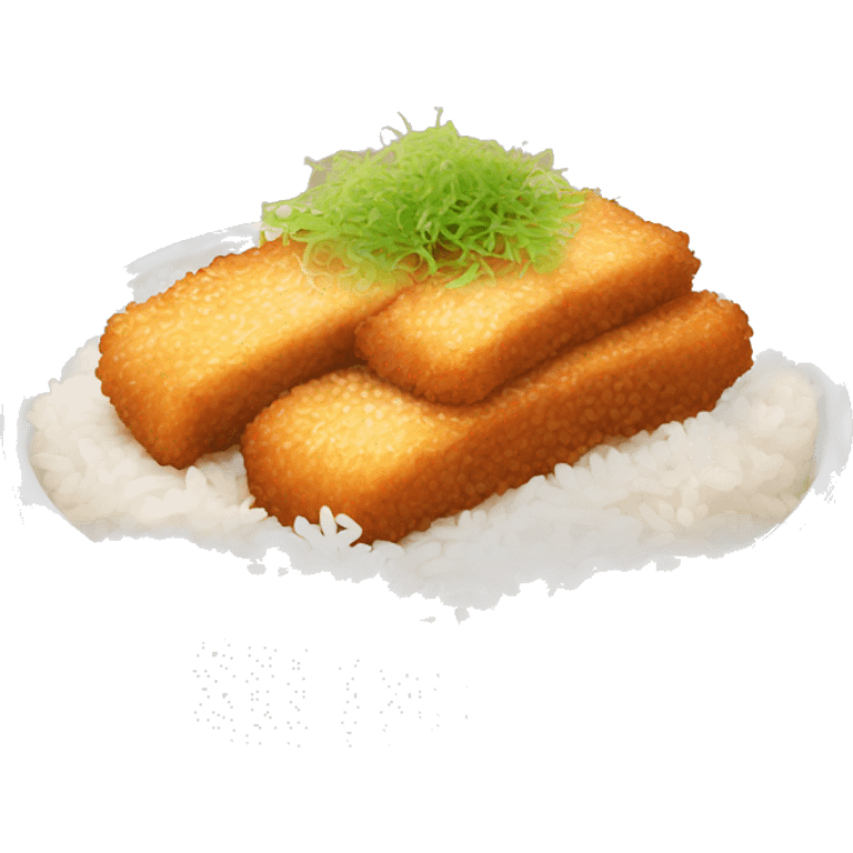 Tonkatsu bowl rice emoji