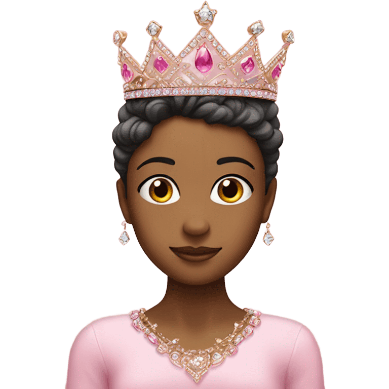 Pink crown emoji