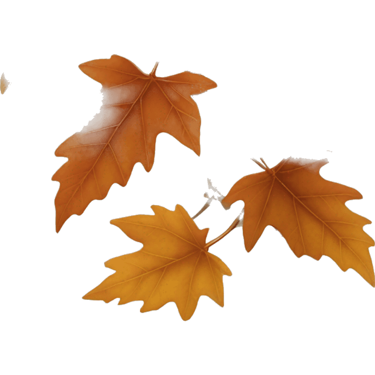 autumn leaf of korean tree emoji