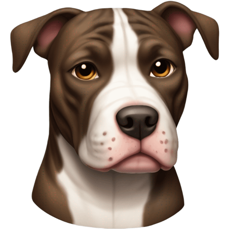 American pitbull terrier dark brindle emoji