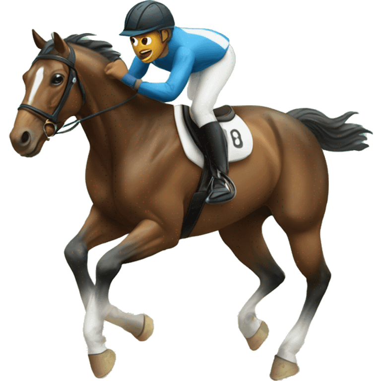 Athlete horse emoji