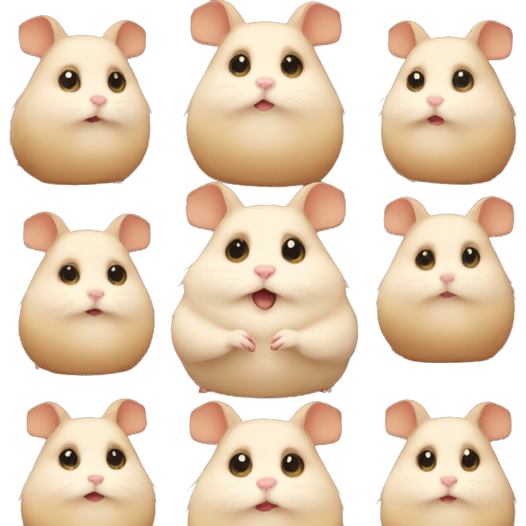 Fat fat fat hamster emoji