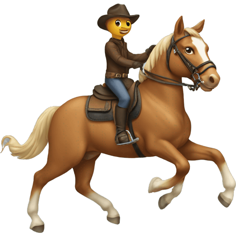 cat riding horse emoji