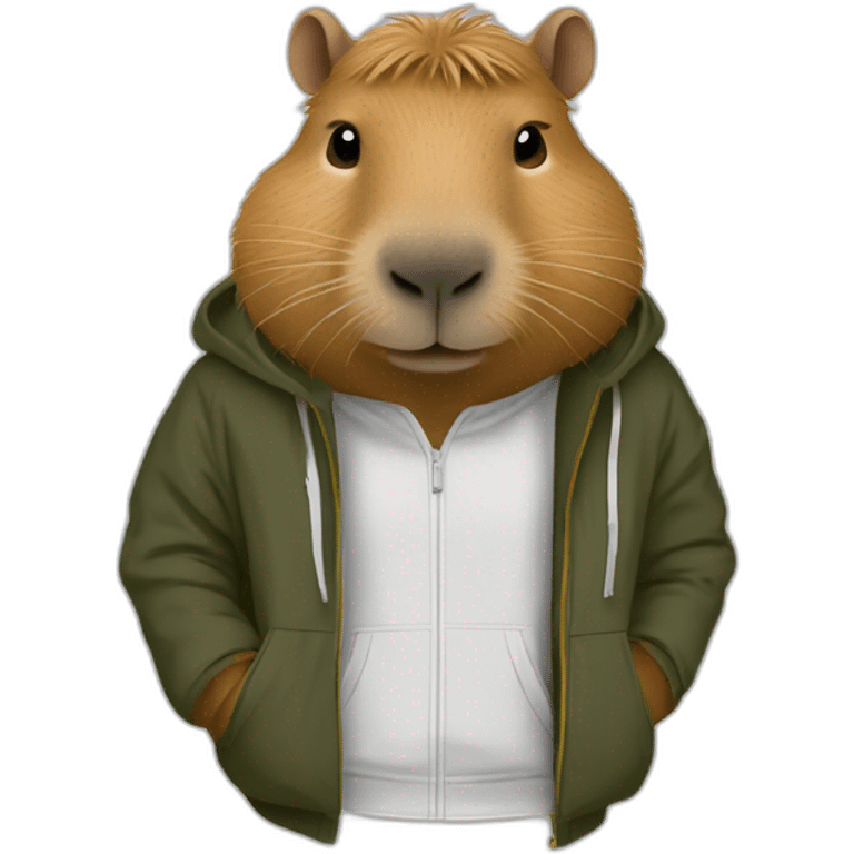 Capybara avec des vêtements Nike emoji