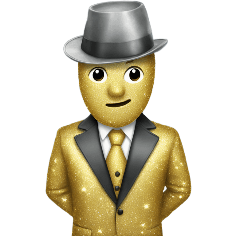 a sparkly spade suit emoji