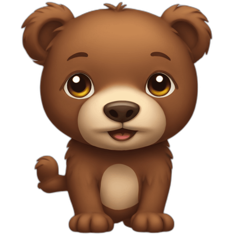 petit ours brun emoji