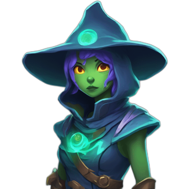 alien mage futuristic roguelike rpg style inspired by slay the spire emoji