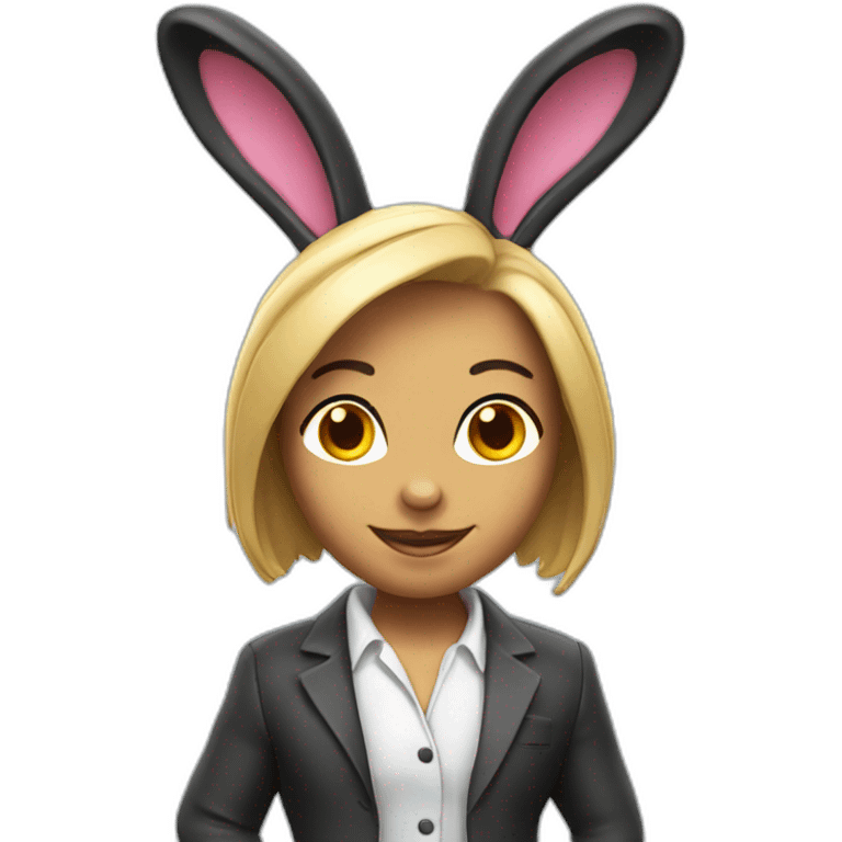 Playboy bunny 3D character emoji