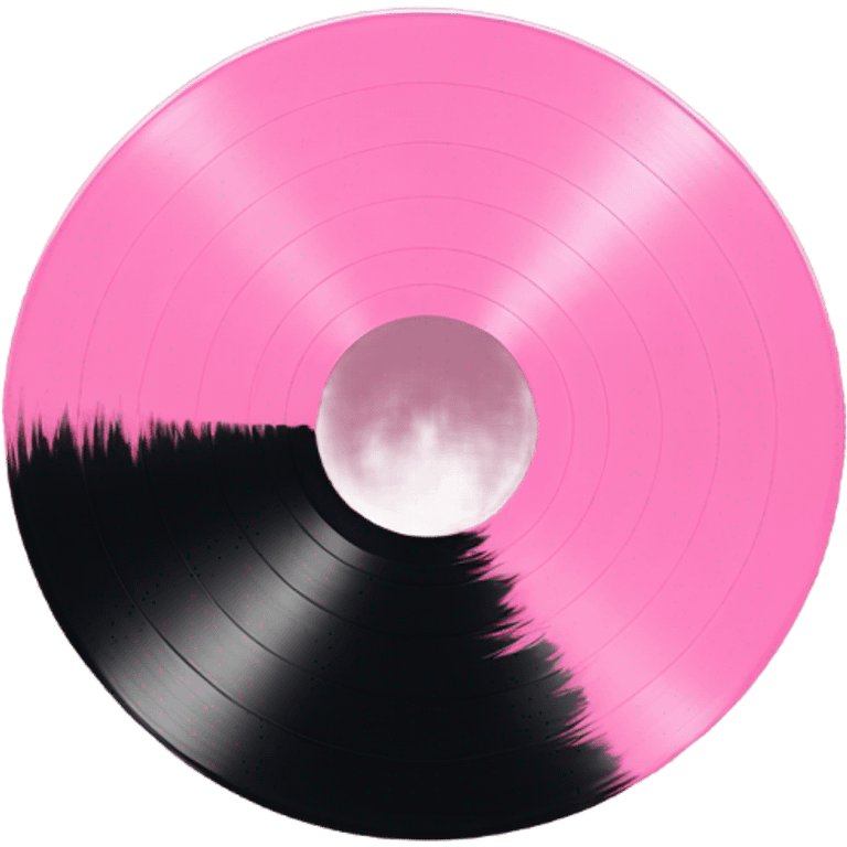 Pink vinyl record  emoji