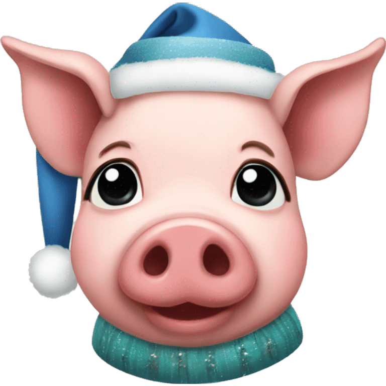 Christmas pig  emoji