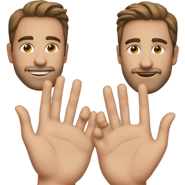 Cara con las dos manos en alto emoji