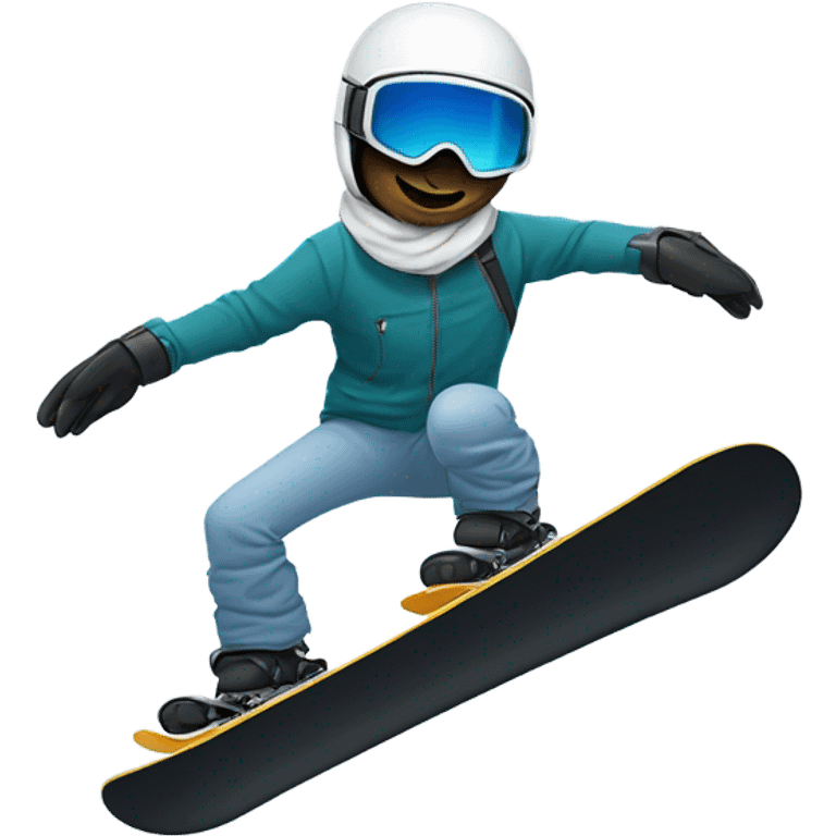 Loon snowboarding emoji