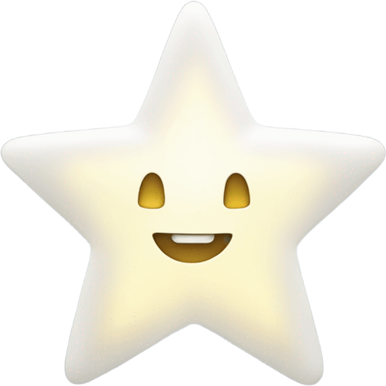 Bright white star emoji