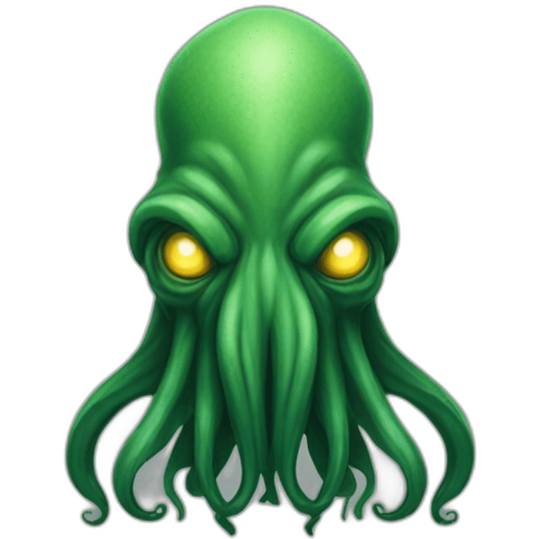 Cthulhu, the evil god of the Cthulhu Mythos emoji