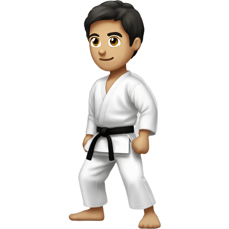 daniel larusso doing karate darker hair emoji