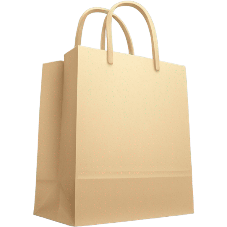 Beige shopping package  emoji