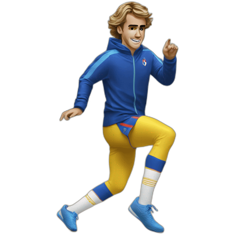 Griezmann doing the Hotline bling dance emoji