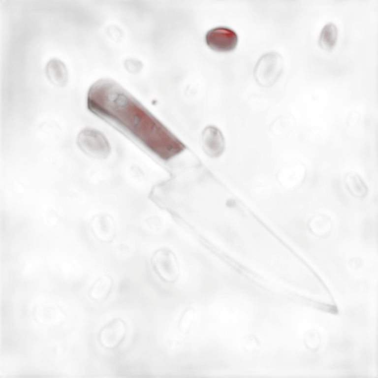 Knife with blood emoji