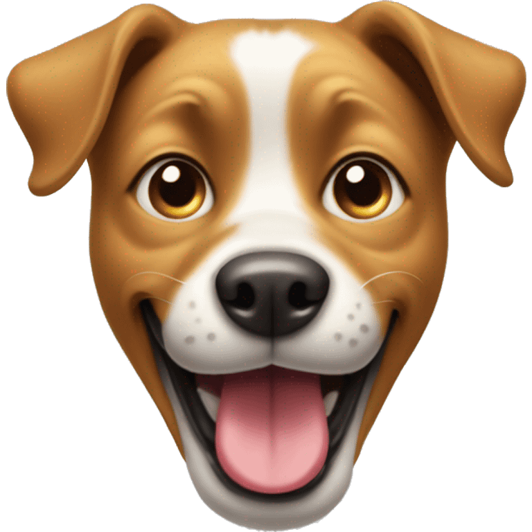 playful dog with tongue out emoji