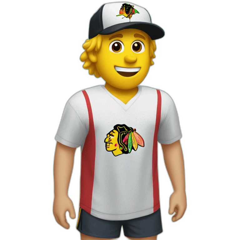 Patrick Kane as a beach bum emoji