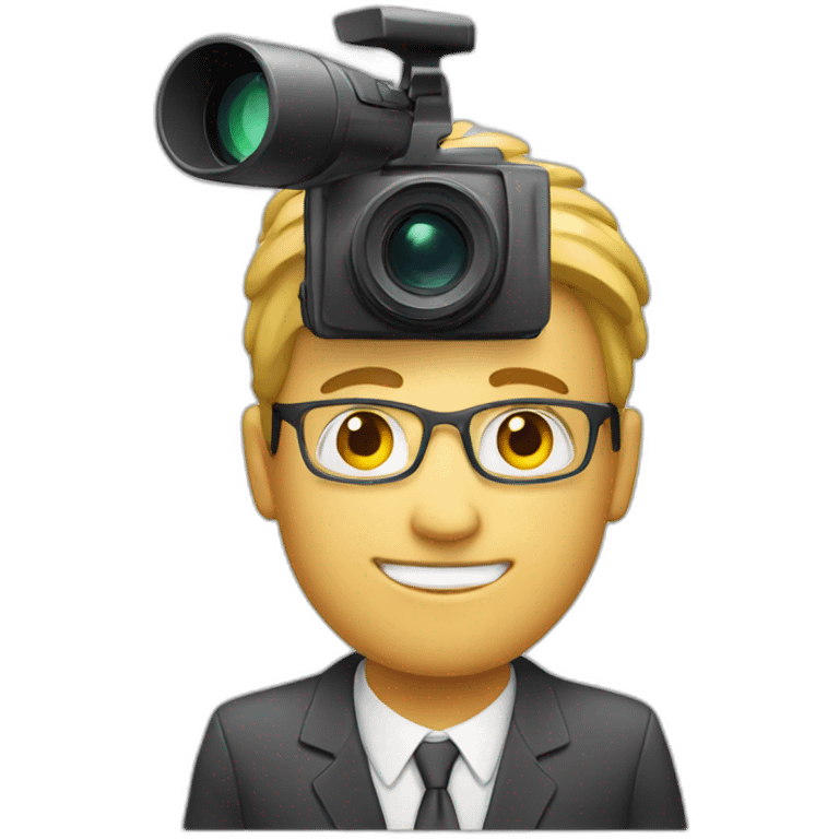 Journalist-videocamera emoji