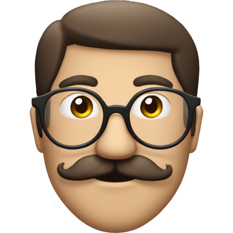 big nose glasses with eyebrows mustache (mask) emoji