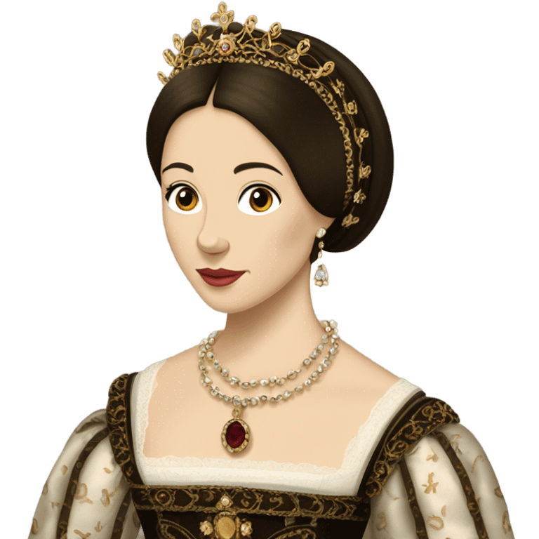 Anne Boleyn Tudor pretty detailed  emoji