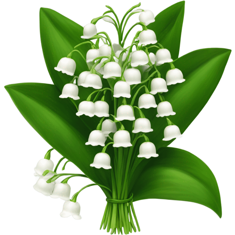 Lilly of the valley flower bouquet  emoji