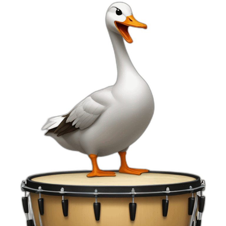 goose drumming emoji