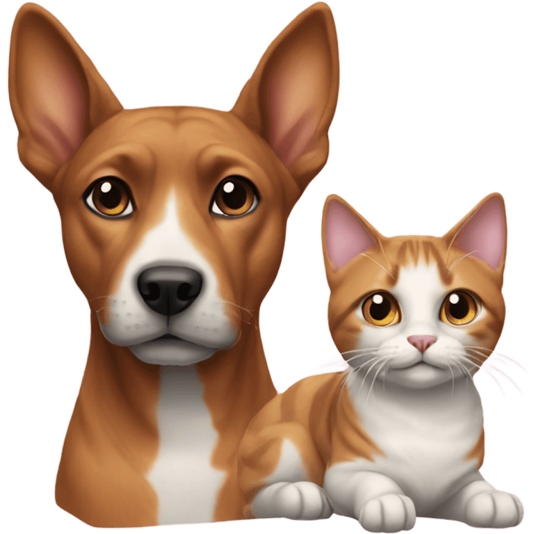 realistic indoor cat and dog emoji