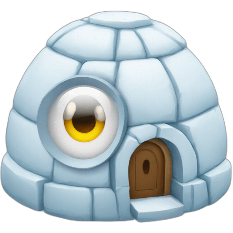 igloo with two eyes emoji