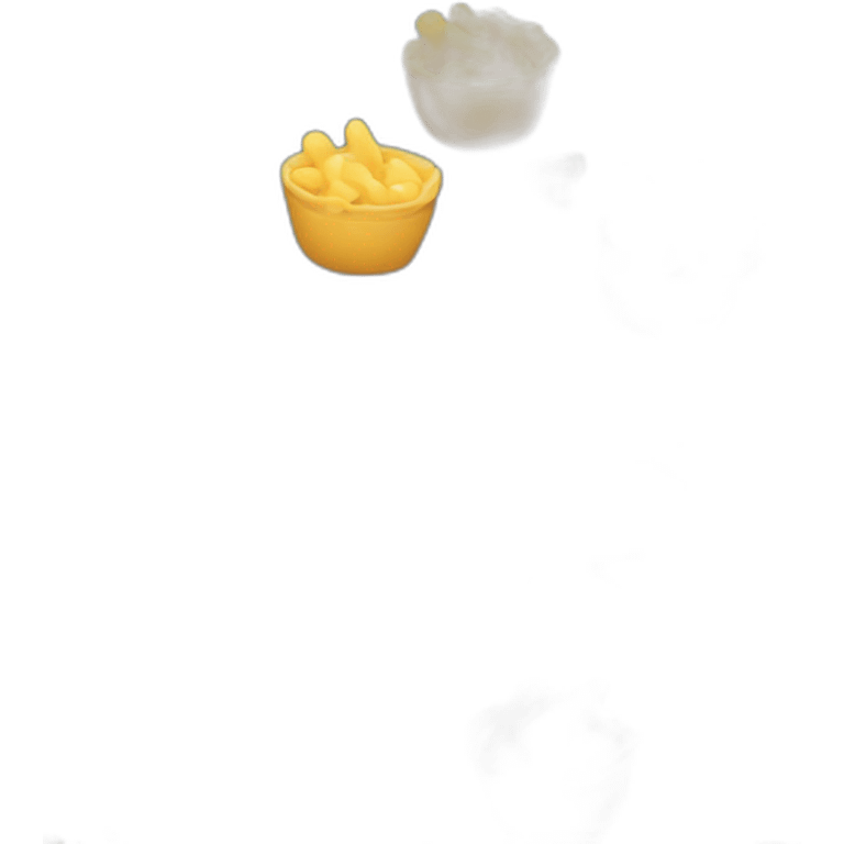 eating mac and cheese emoji