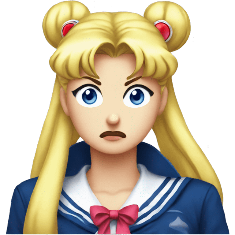 sailor moon annoyed face  emoji