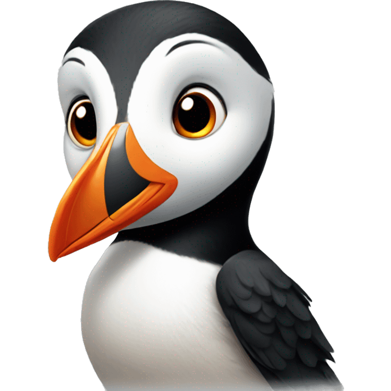 Cute puffin emoji