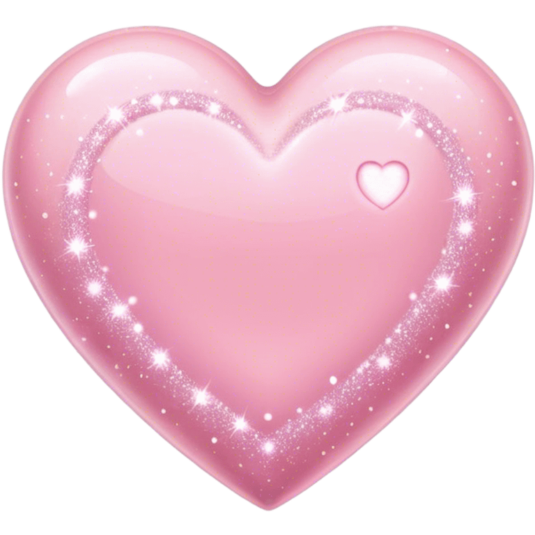 baby pink heart with sparkles emoji