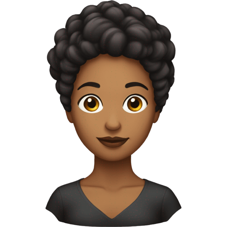 Mujer de pelo negro  emoji