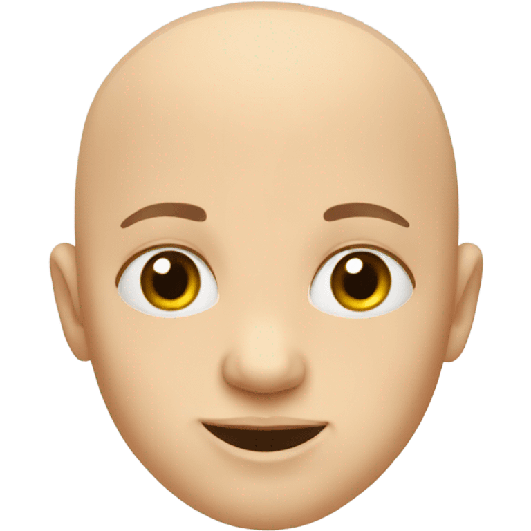 Bald kid emoji