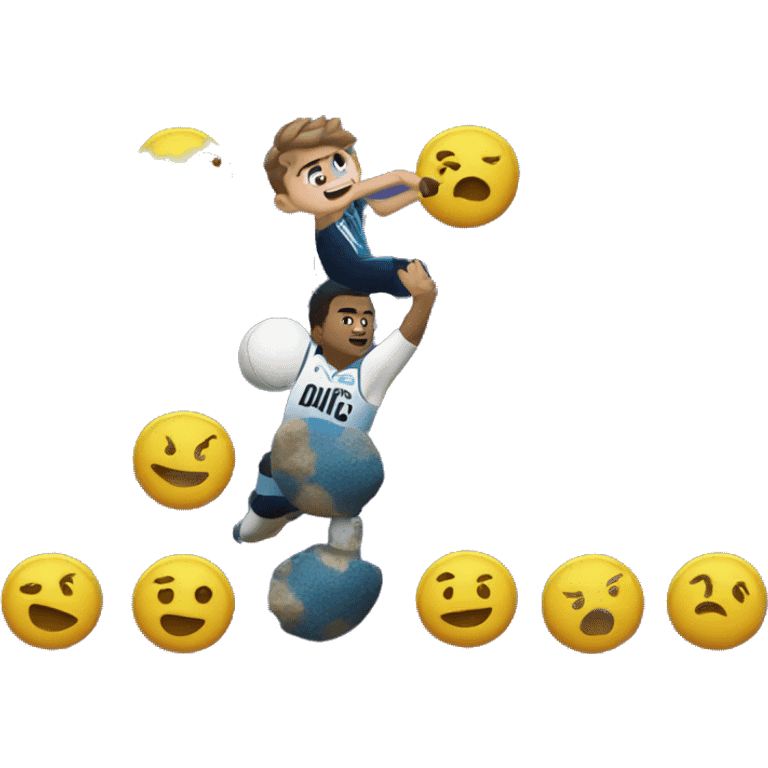 Doncic throwing comets emoji