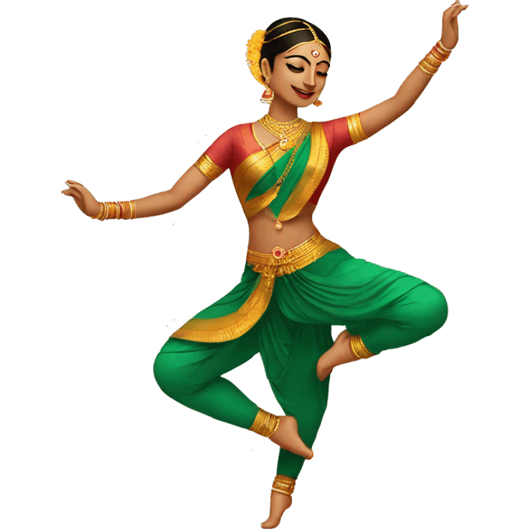 a bharatanatyam dancer emoji