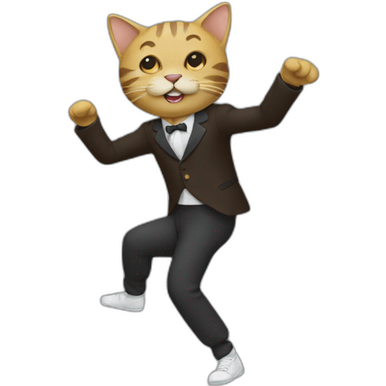 Chat qui danse  emoji