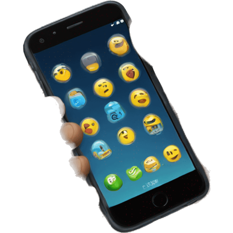 celular en la mano emoji