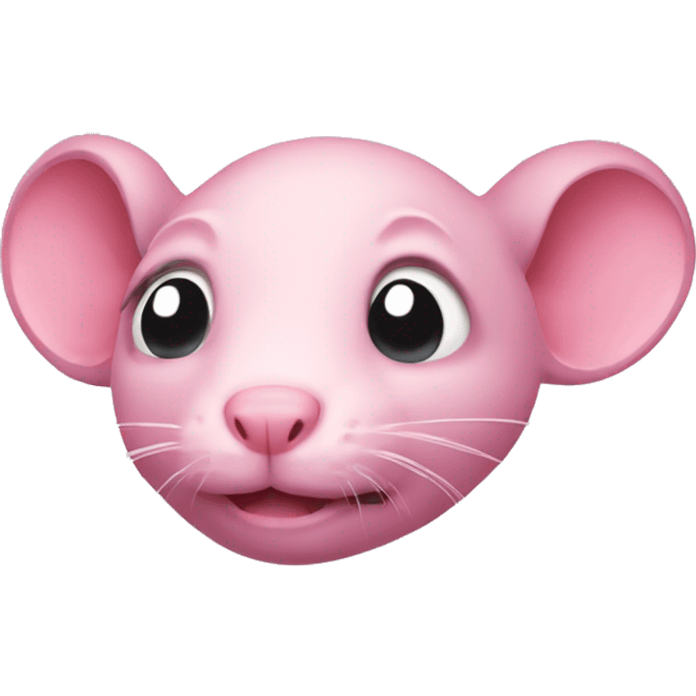 Pink rat  emoji