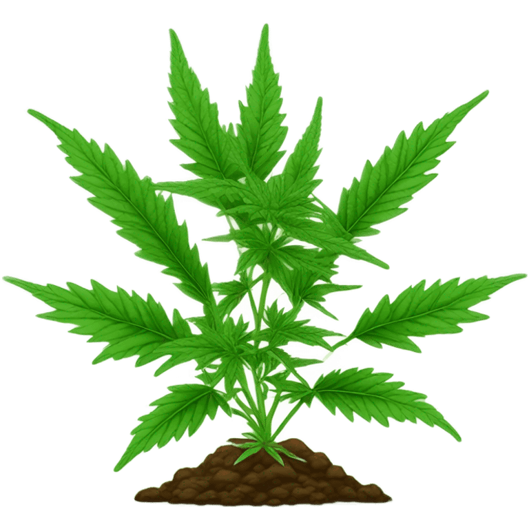 Cannabis growing emoji