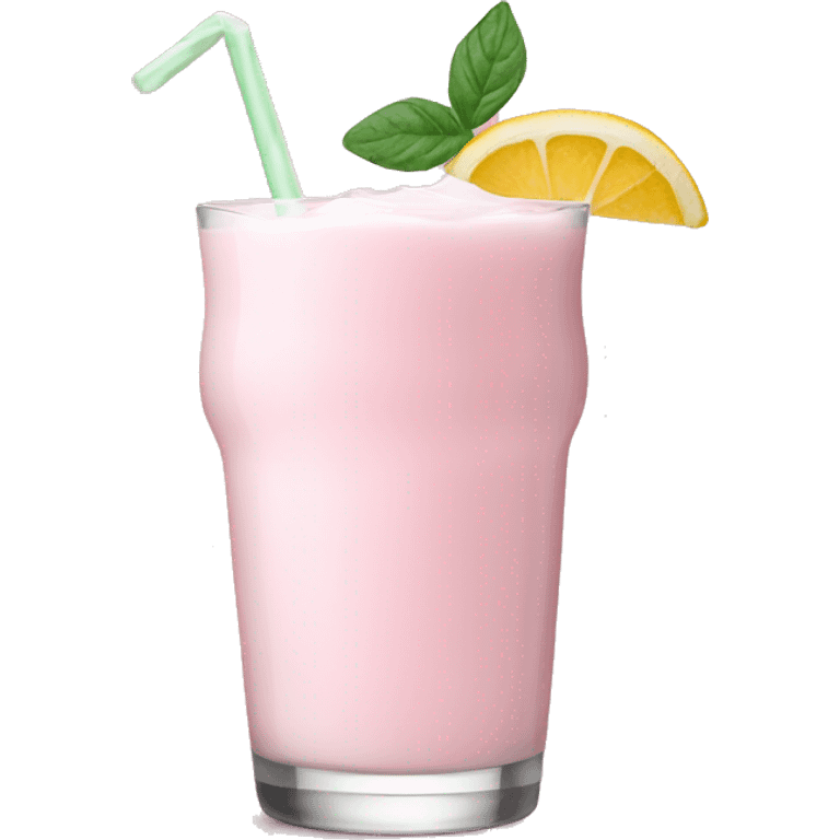 Light pink milk cocktail  emoji