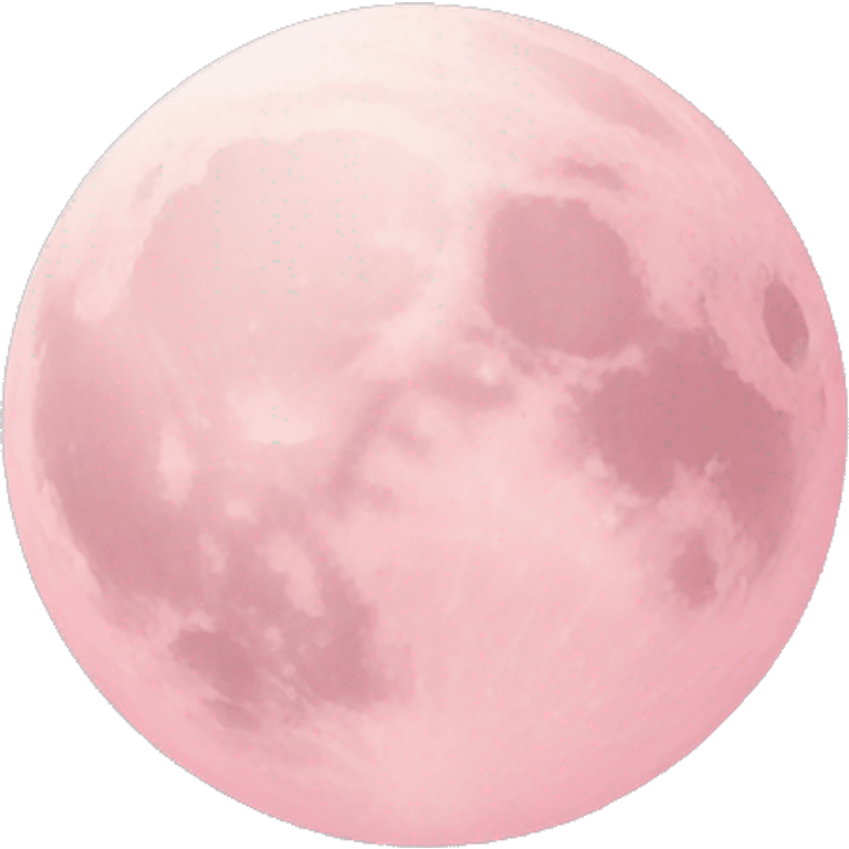 pastel pink moon emoji