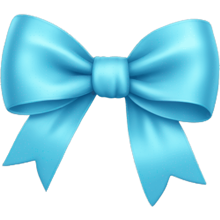 light blue bow emoji