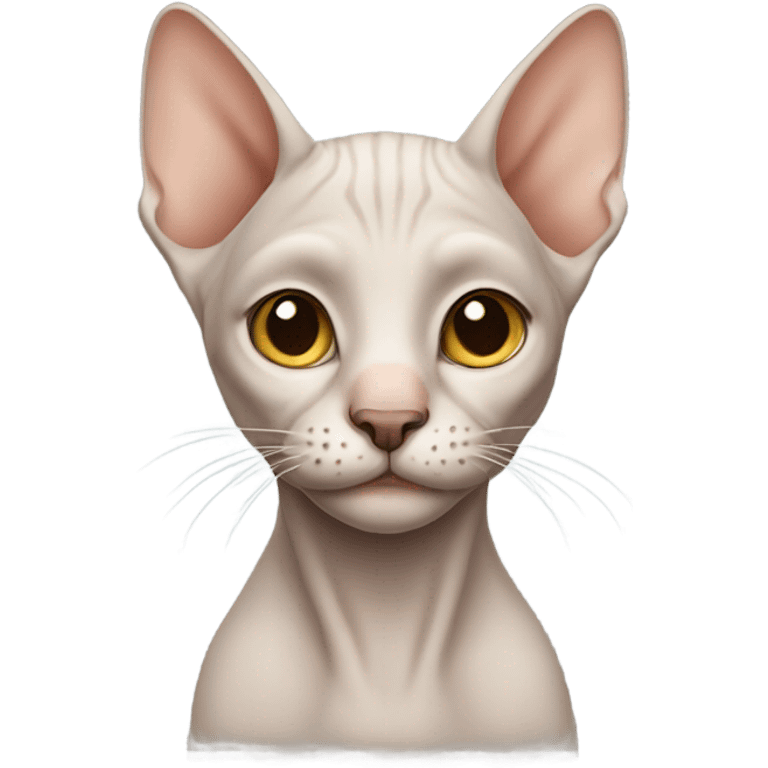 Bald cat emoji