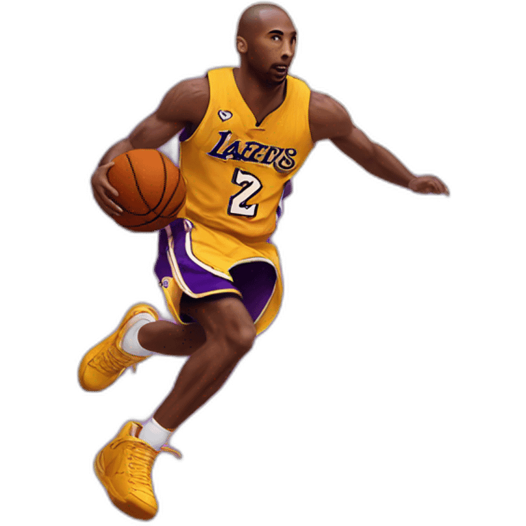 Kobe playing basketball in heaven with pop smoke emoji