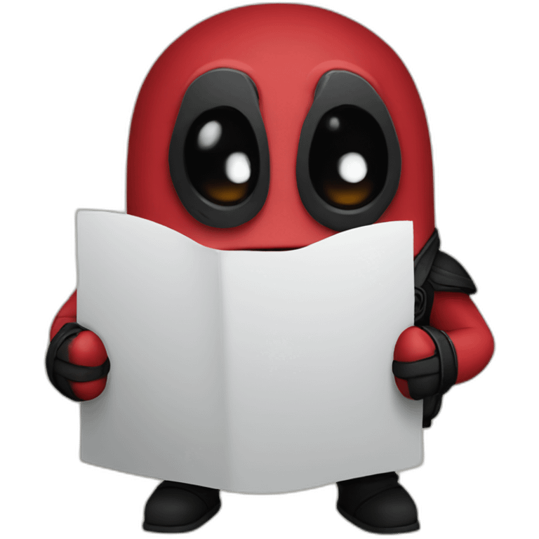 Minion as deadpool emoji